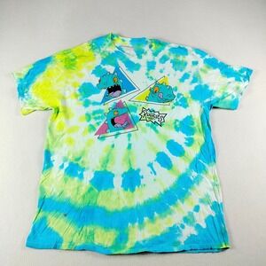 Nickelodeon T Shirt Mens Size XL Rugrats Reptar‎ Graphic Tie Dye Short Sleeve
